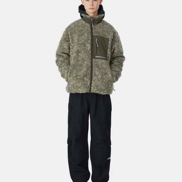 SP Sherpa Fleece Jacket Olive