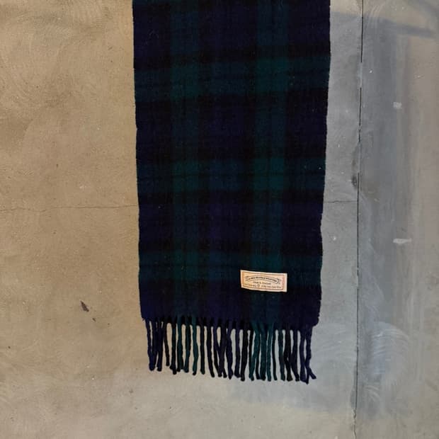 제임스 프링글 위버 블랙와치패턴 머플러