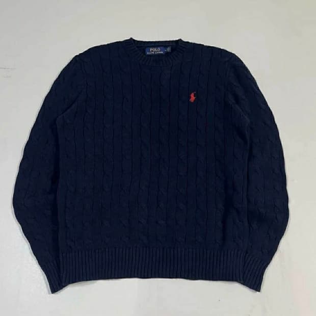 폴로 랄프 로렌 케이블 니트