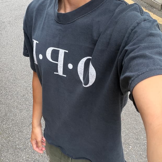 90s vintage opi Tee cutting L