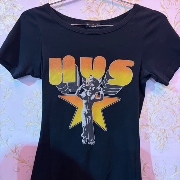 히스테릭글래머 반팔티 블랙