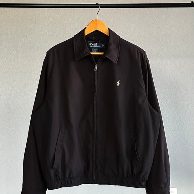 [M-L]폴로 랄프로렌 체크 라이닝 바이스윙 블루종 자켓