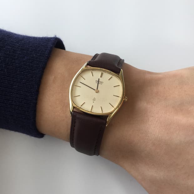 80s seiko chariot octagon gold quartz