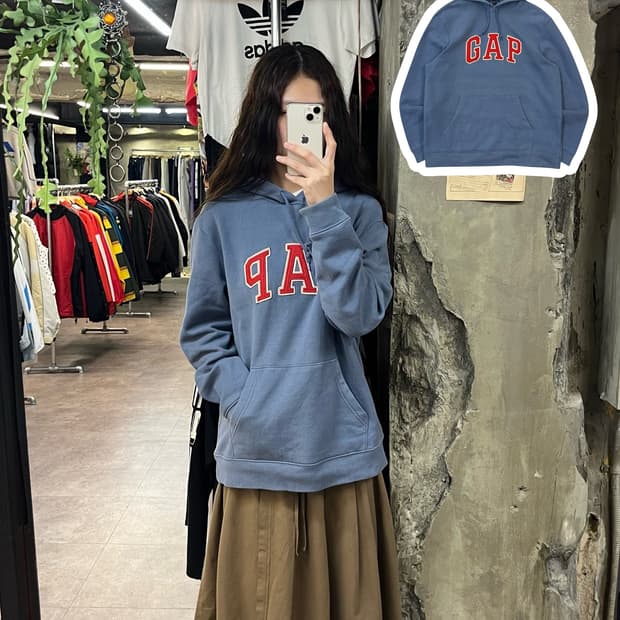 갭 후드티 스카이 블루 M #csz1843
