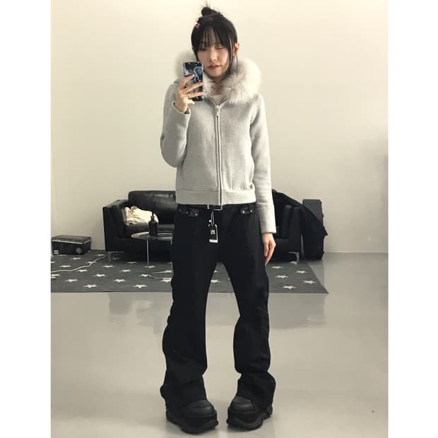 Jpn Cotton Wolfjaw Zip Up Hoodies