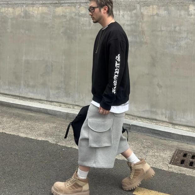 Mjd 와이드 카고 버뮤다 팬츠 