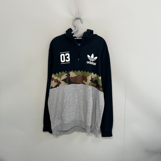 아디다스 남성 카모 후드티 110