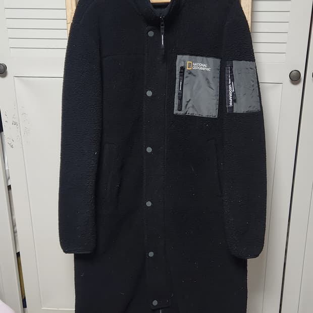 내셔널지오그래픽 롱 후리스 플러스 자켓 블랙