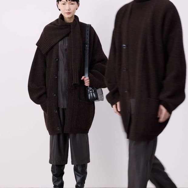 lemaire 르메르 펠티드 가디건 코트