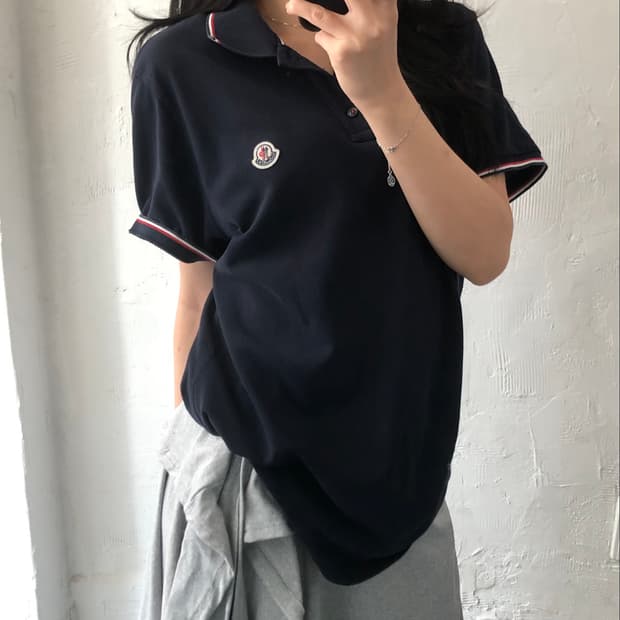 Moncler 몽클레르 로고 네이비컬러 PK 카라티셔츠