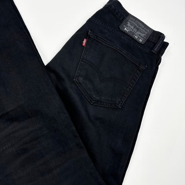 리바이스 511 오리지널 흑청 블랙진 데님 팬츠 (32인치)