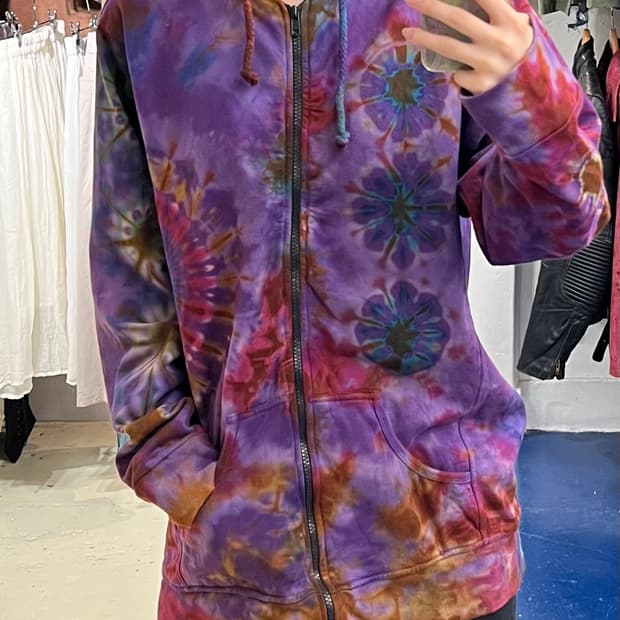 Hippie 히피 타이다이 후드집업