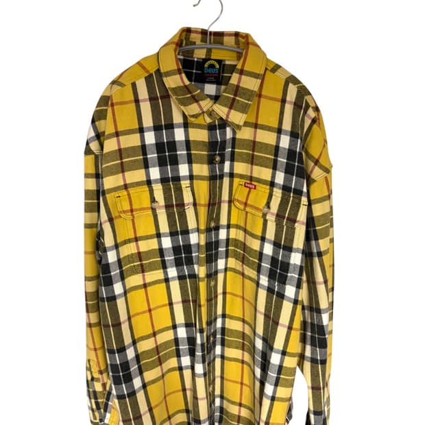 [L] 데우스 체크 셔츠 