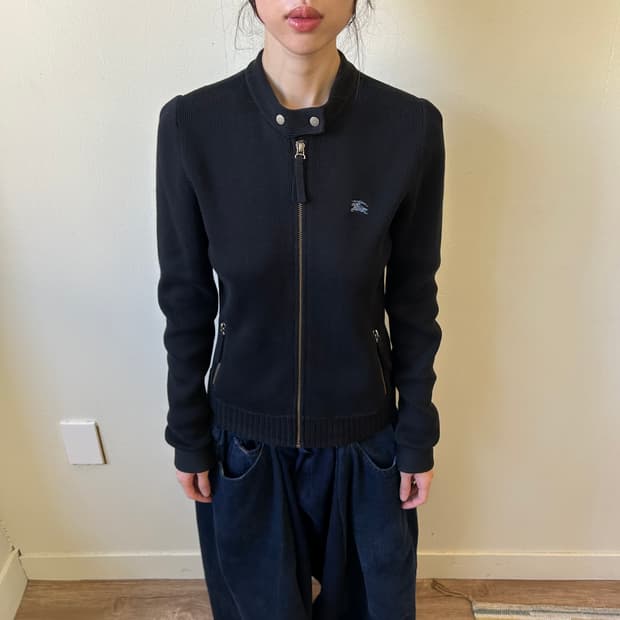 버버리 아카이브 니트 니트 집업