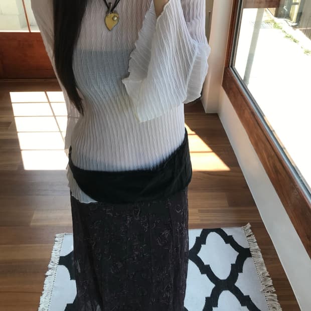 vintage mesh skirt