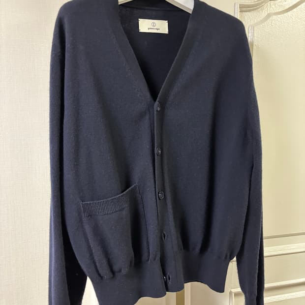 이얼즈어고 메리노울 가디건 네이비 m