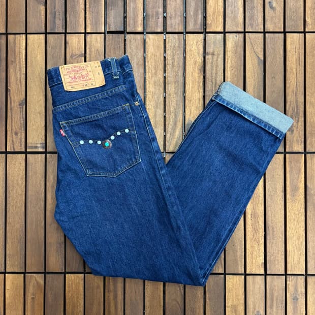 90s 리바이스 501 웨스턴 스터드 데님 made in USA (32)