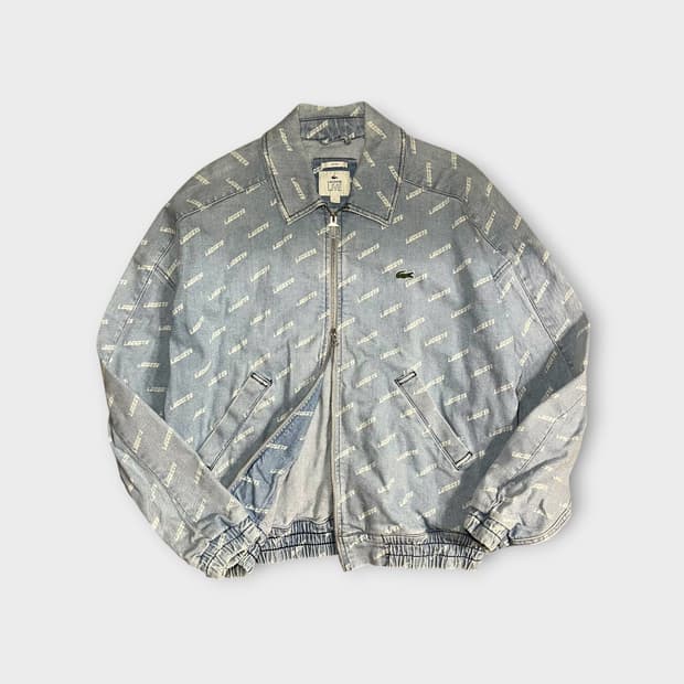 Lacoste . 드릴 프린트 데님 자켓