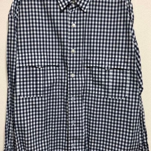 포터클랙식 ROLL UP GINGHAM CHECK SHIRT(L사이즈)