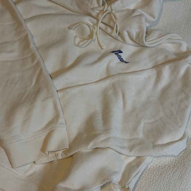 We11done 오버사이즈 디스트로이드 후드티