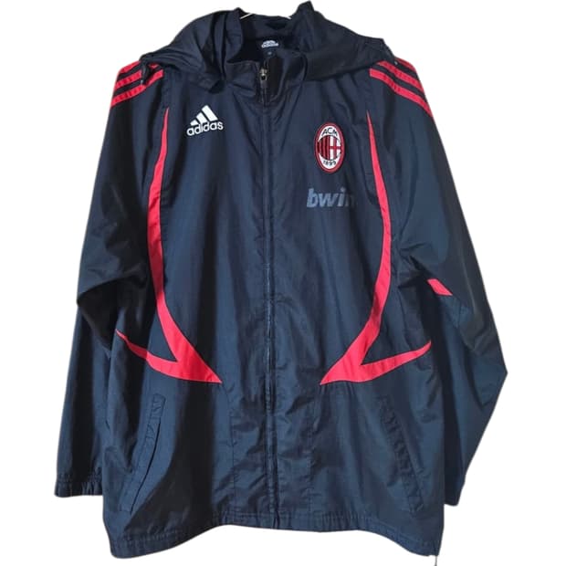 아디다스 AC밀란 바람막이 블랙 95 (실측100)