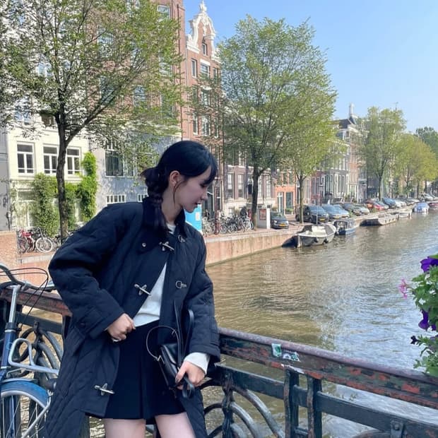 쏭라벨 린느 토글 패딩