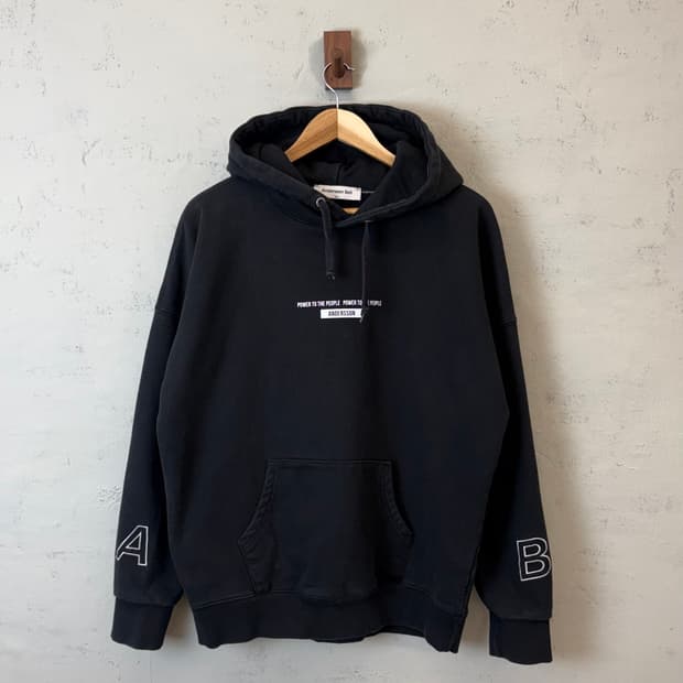 앤더슨벨 블랙 후드티