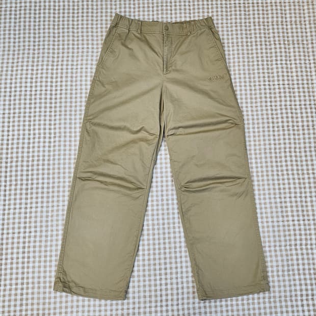 수프라 밴딩 와이드 면바지 남자32~33