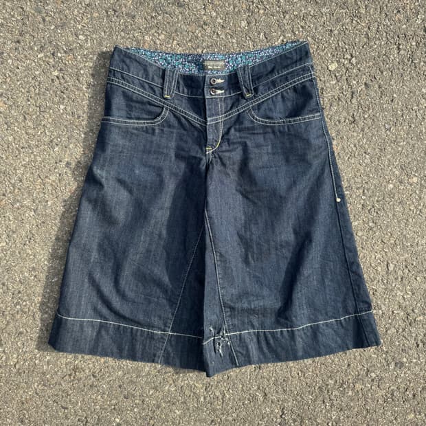 VTG JPN 데님 스커트 반바지