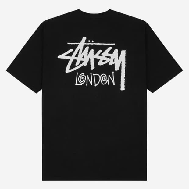 L) 스투시 스탁 챕터 런던 반팔 티셔츠 블랙 새제품 Stussy Lon