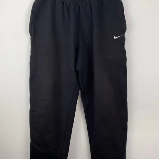 나이키 스우시 블랙 기모 조거 스웻팬츠 츄리닝 M 