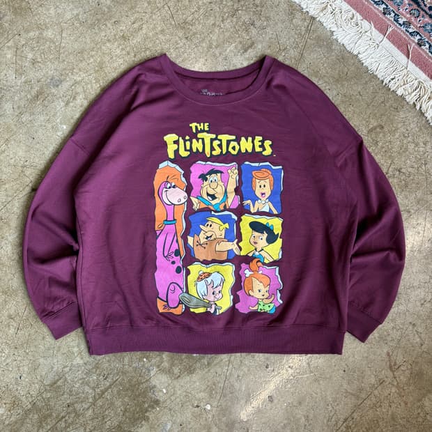 The Flintstones 빈티지 스웻셔츠