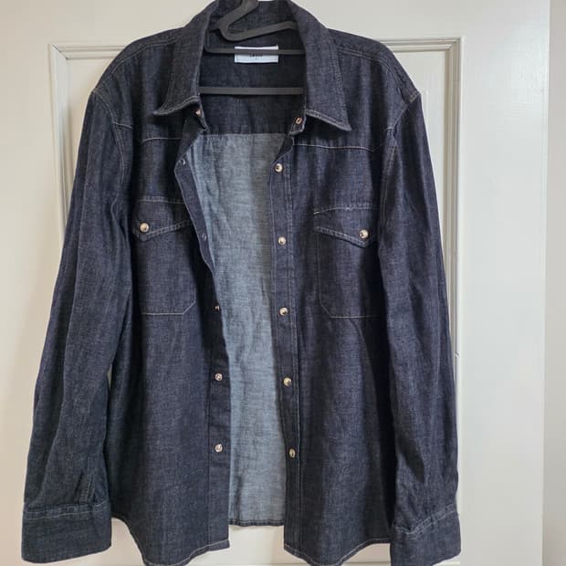 엘무드 테리 웨스턴셔츠 데님셔츠