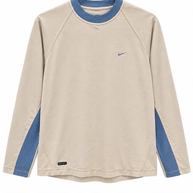 나이키 드라이핏 베이지 XL 긴팔 티셔츠