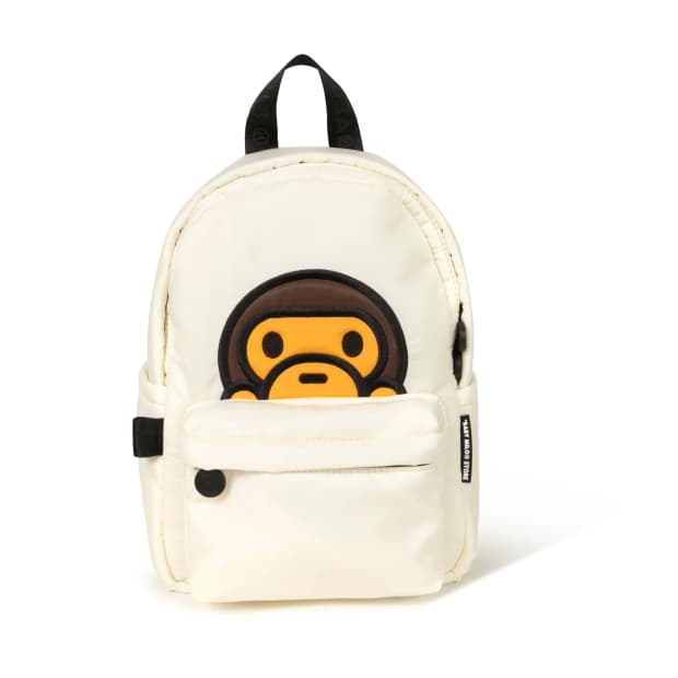 (오더) 베이프 베이비 마일로 26SS 나일론 백팩 미니 아이보리