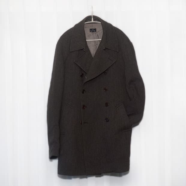 폴스미스 클래식 울헤링본 더블 피코트 자켓 (L / 100+)