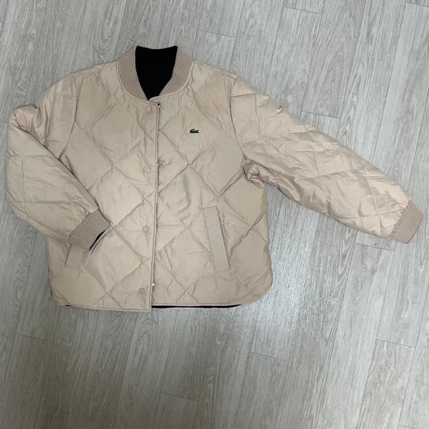 라코스테 여성 리버시블 퀼팅다운 핑크(38)