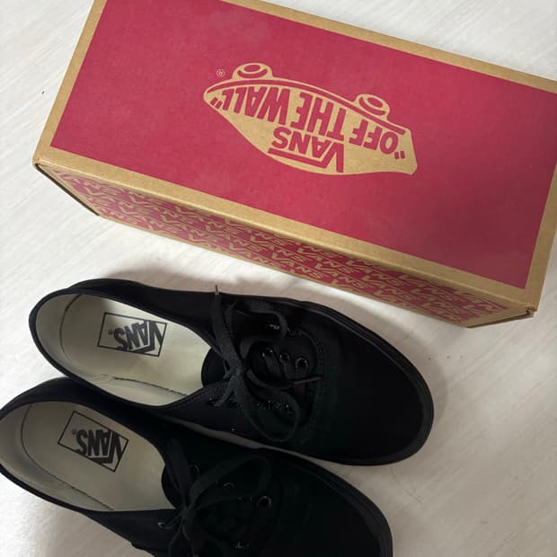 반스 어센틱 블랙 275