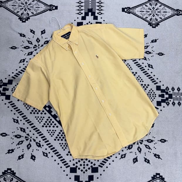 폴로 랄프로렌 재팬 오버핏 멀티포니 옥스포드 반팔 셔츠 M P00091