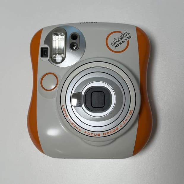 [민트급] 인스탁스 미니 25 체키 오렌지