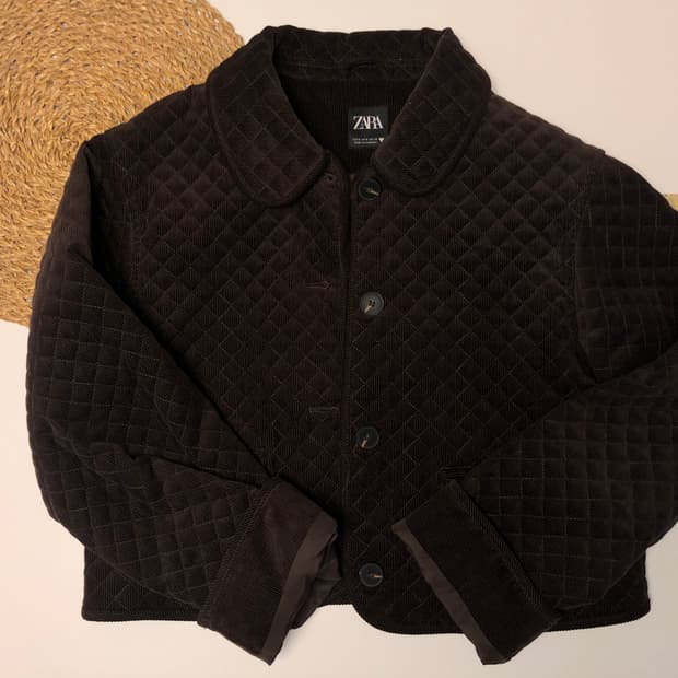 ZARA 자라 누빔 모리 자켓