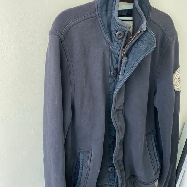 홀리스터 데미지 집업 자켓 M