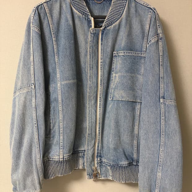 솔리드옴므 데님 봄버 50