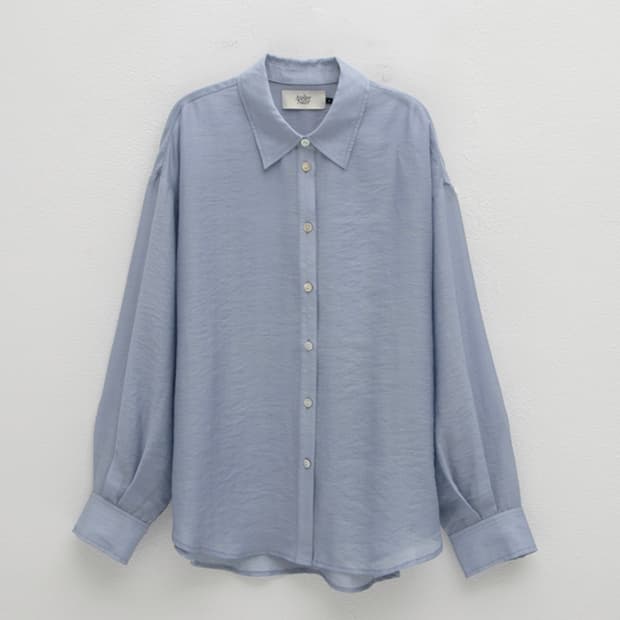 아뜰리에 나인 BOTA SOLID SHIRT_DUST SKY