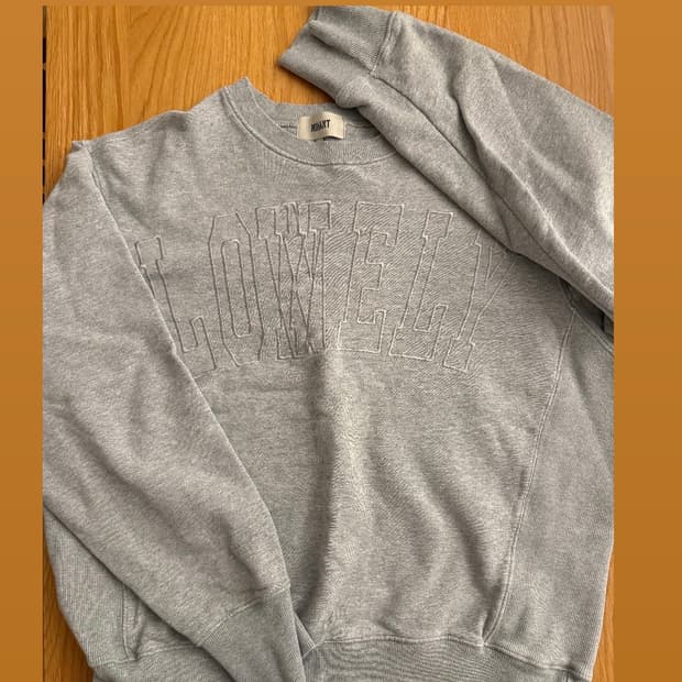 노앙 론리러블리 맨투맨 스웻셔츠 NOHANT 크롭 오버핏 머슬핏