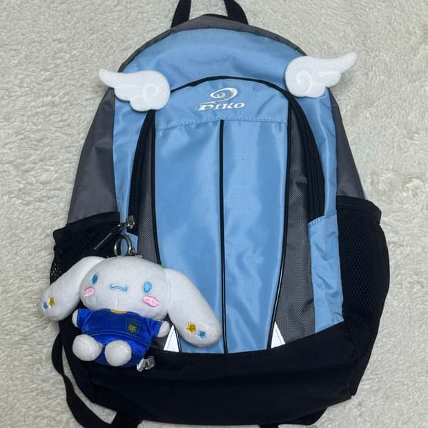 피코 백팩 하늘색 시나모롤 빈티지 piko y2k stc