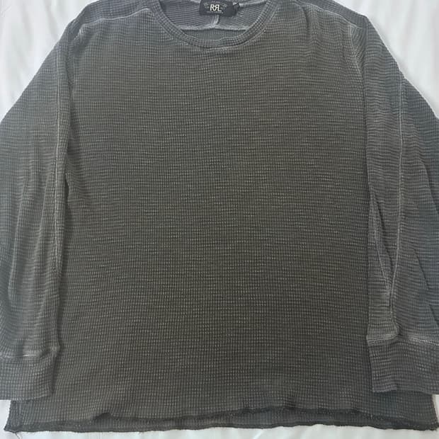 RRL 와플 써멀 티셔츠 그레이 L