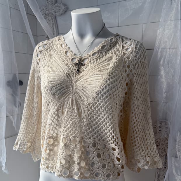 Butterfly Crochet Knit 0318