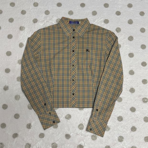 버버리 블루라벨 체크셔츠