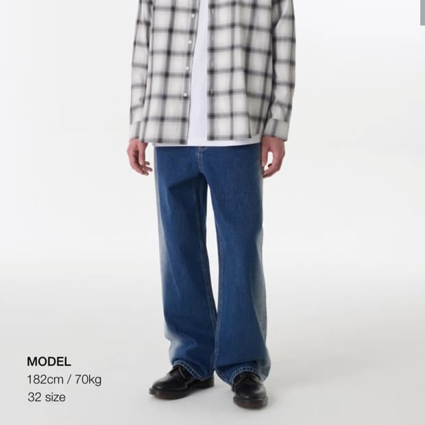 무신사 스탠다드 데님팬츠 새제품